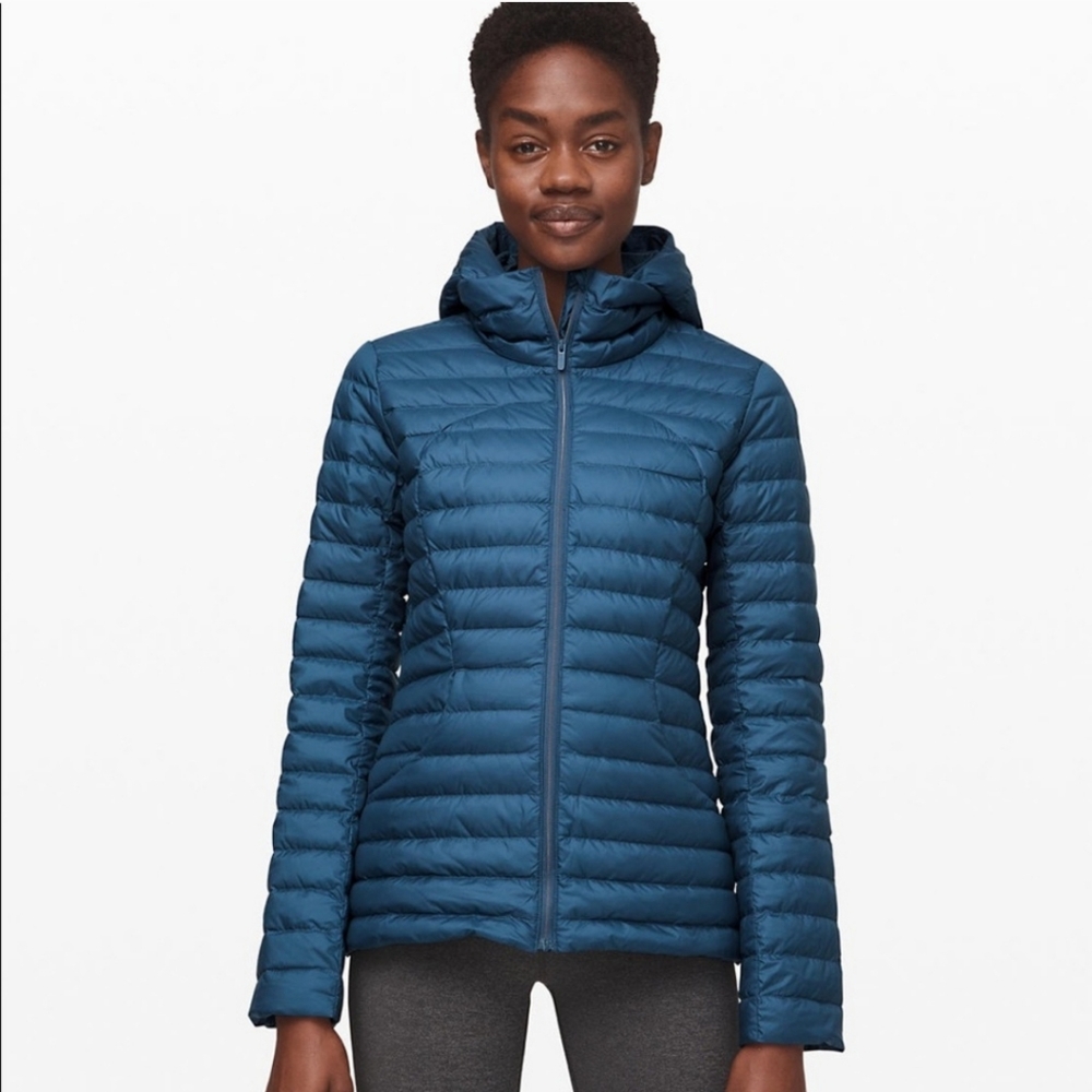 Lululemon Women’s Pack It Down Goose Down Puffer Jacket – Blue – Size 4